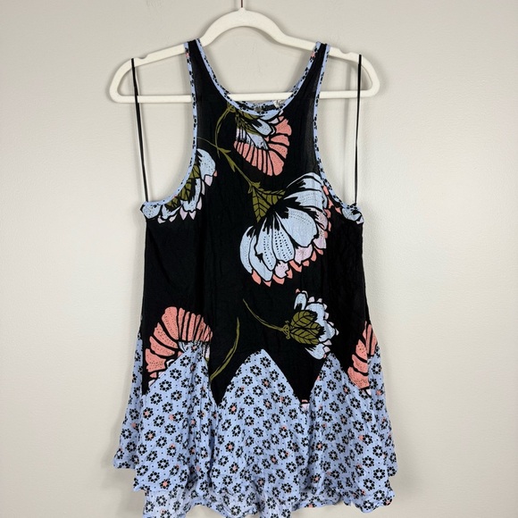 Free People Someone Like You Mini Dress Womens Small Sleeveless Slip Floral - Picture 3 of 12